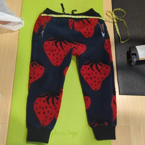JW Anderson Strawberry Fleece Jogger Pants